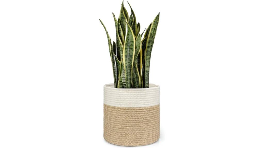 jute cotton rope basket