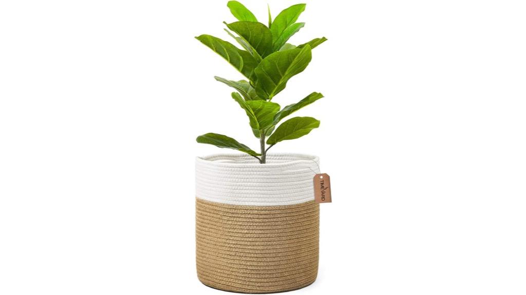 jute rope plant basket