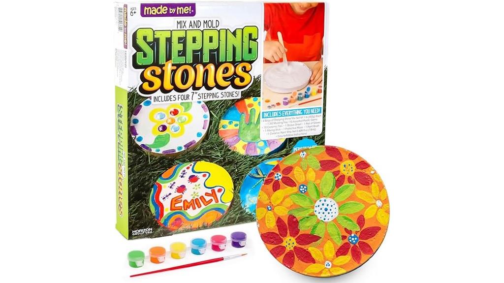 kids diy stepping stones