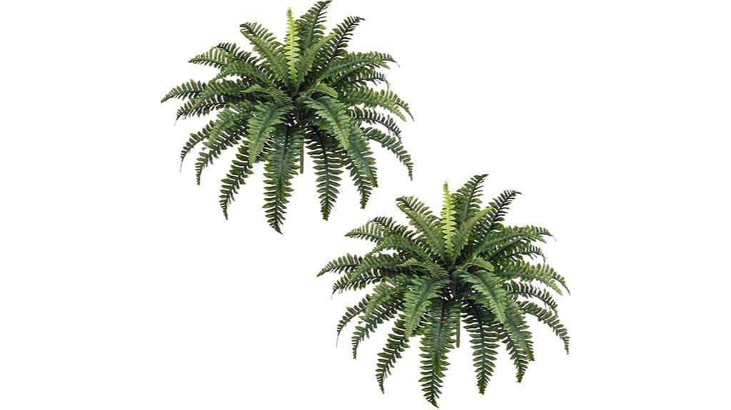 large artificial boston ferns