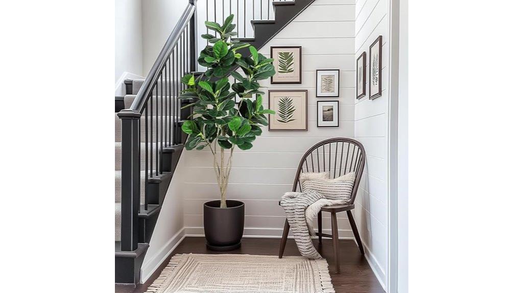 large artificial fiddle leaf