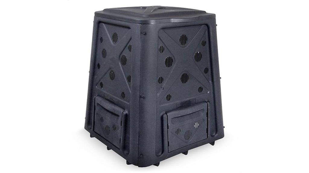 large compost bin black