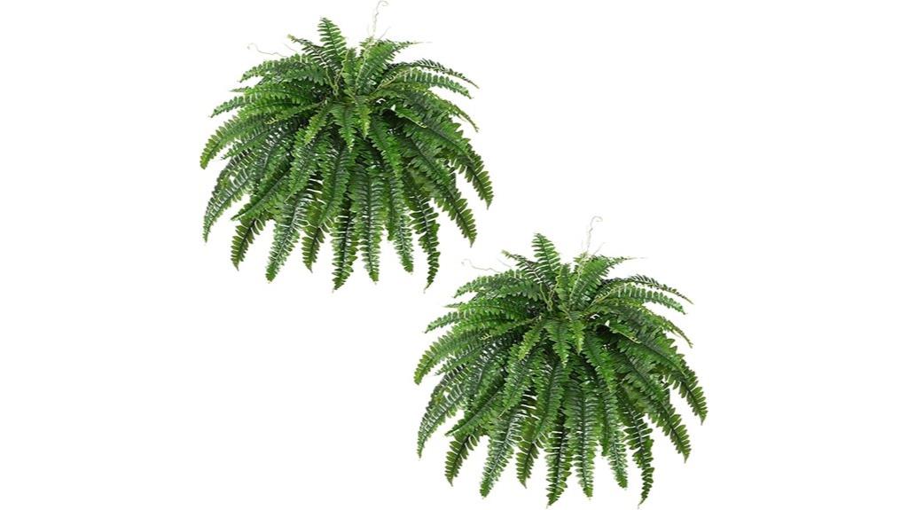 large faux fern set