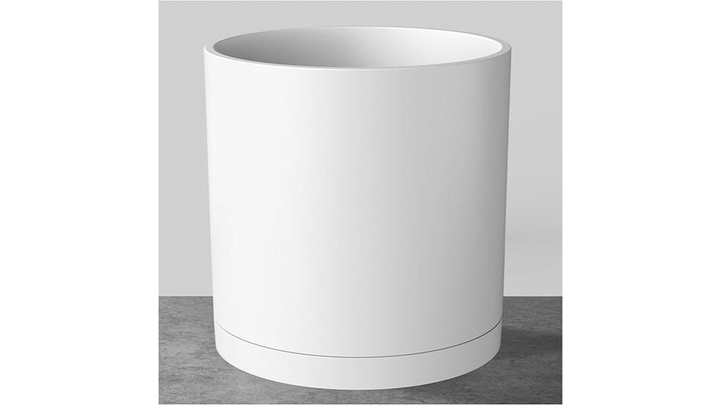 large modern cylinder planter