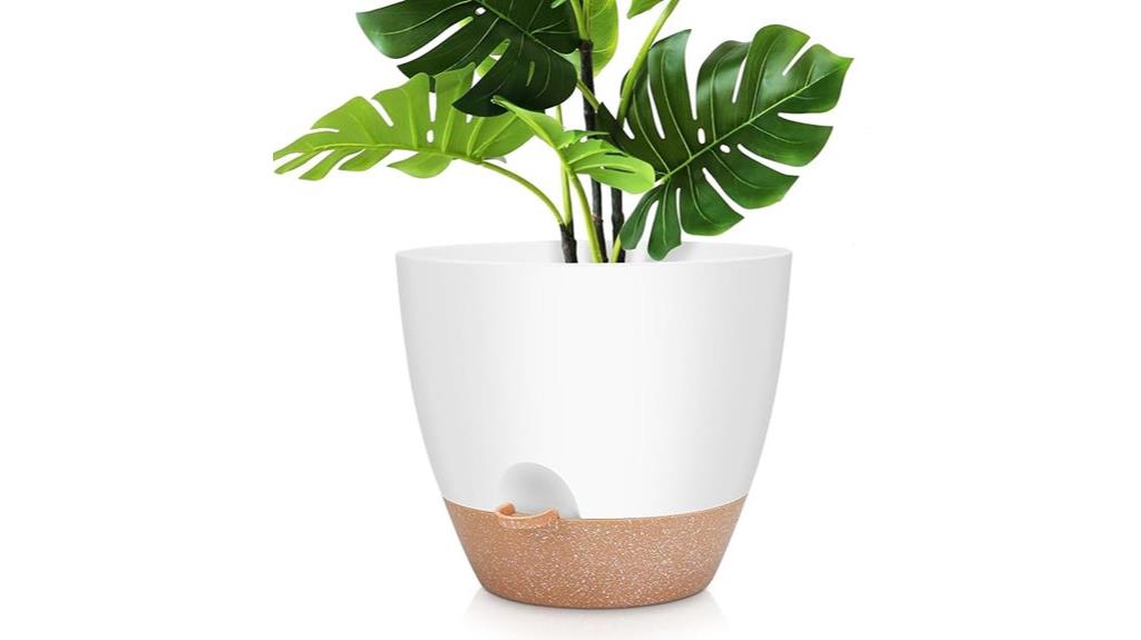 large self watering plant pot