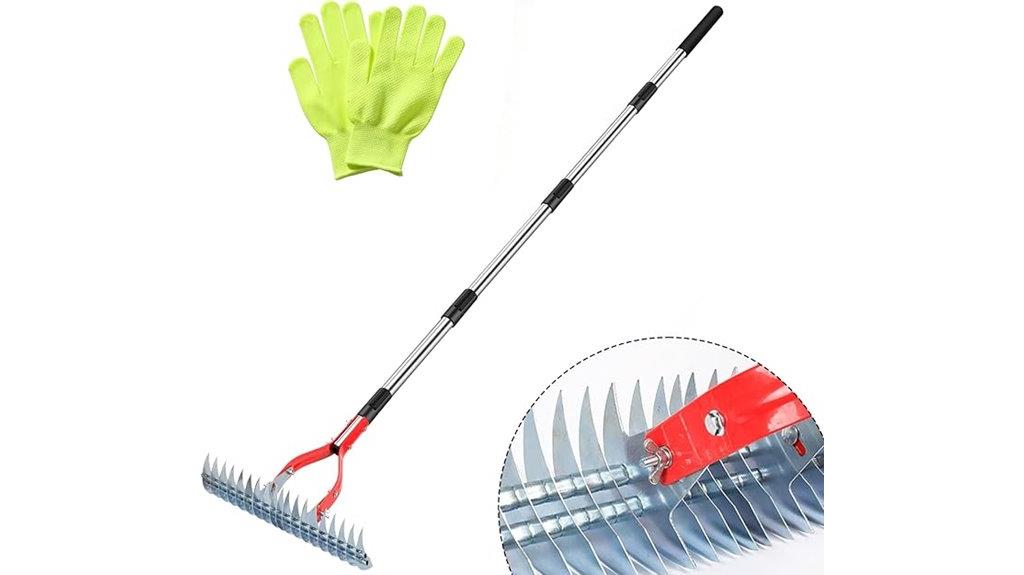lawn care dethatching tool