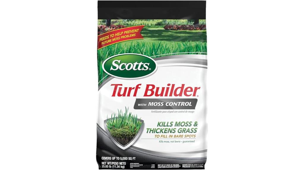 lawn fertilizer with moss control