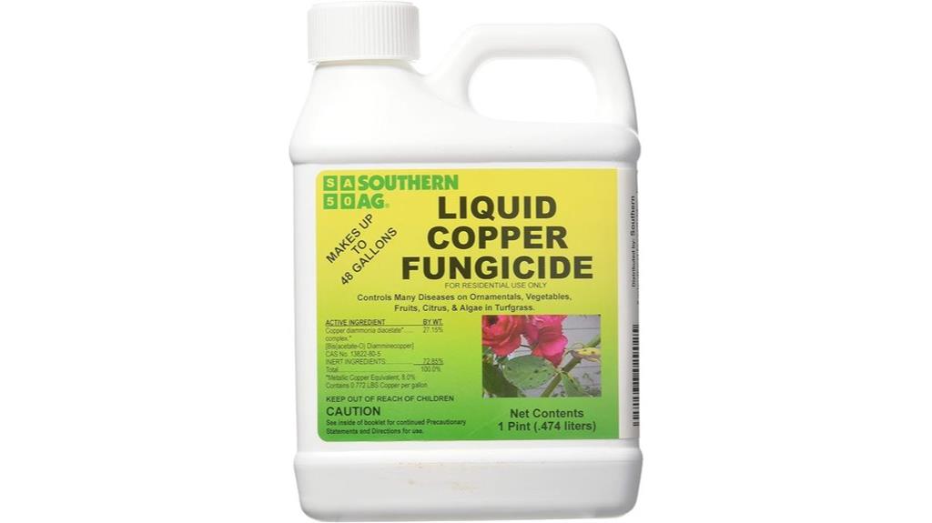 liquid copper fungicide solution