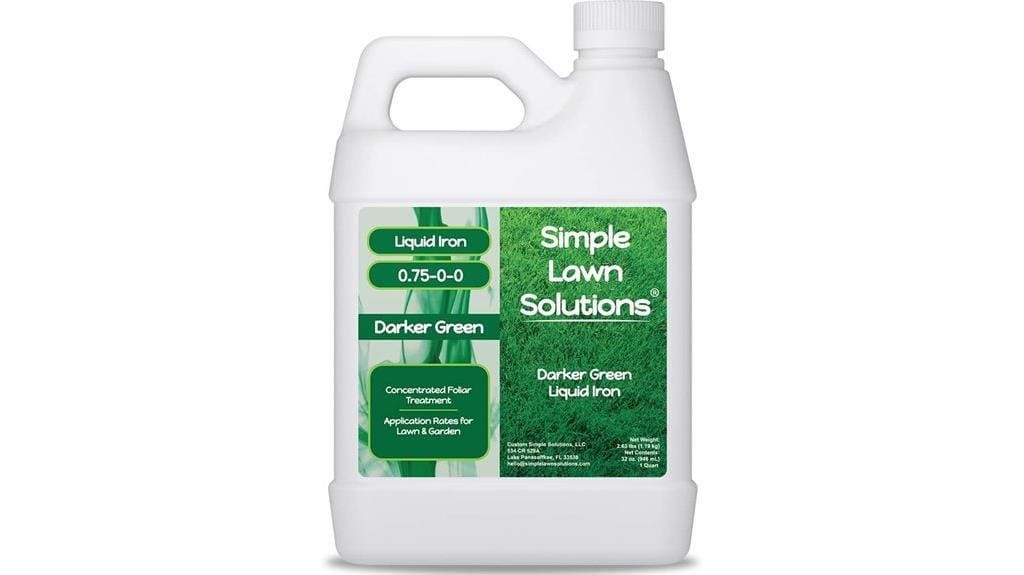 liquid iron fertilizer solution