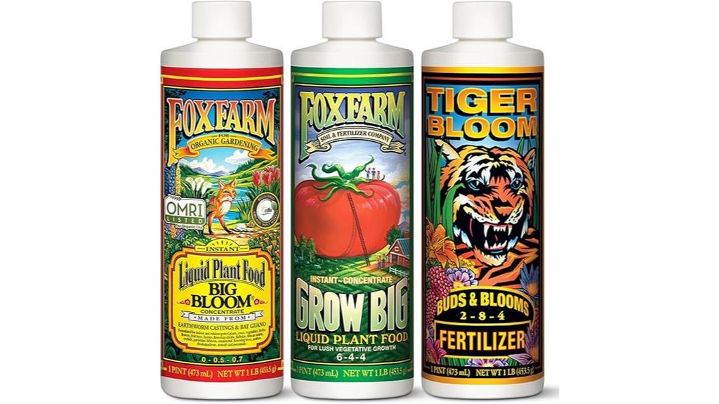 liquid nutrient fertilizer trio