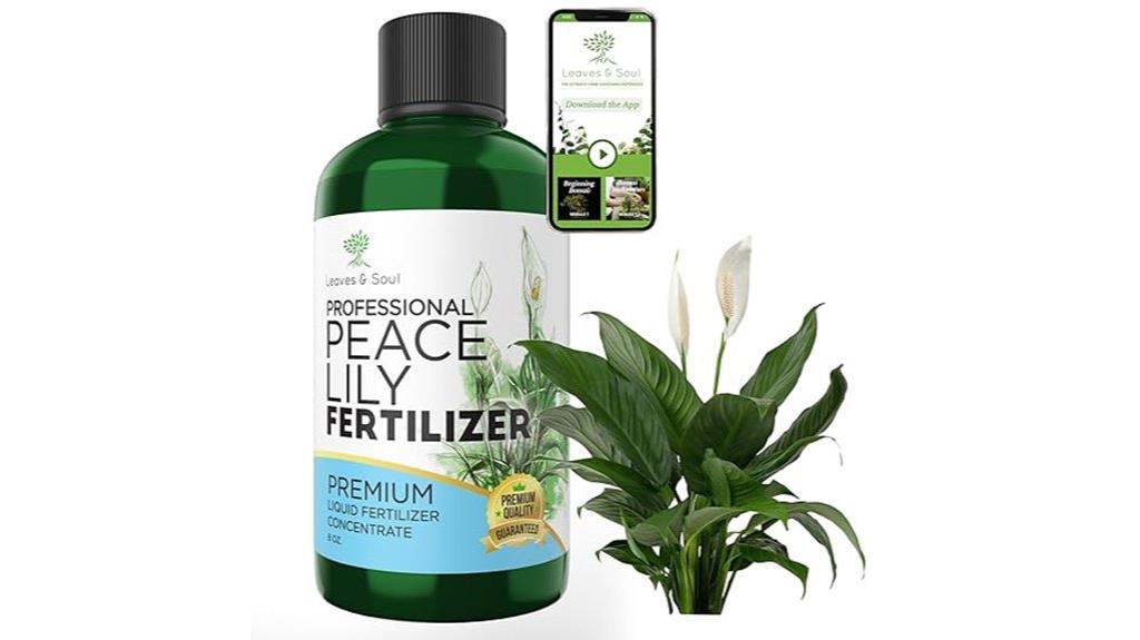 liquid peace lily fertilizer