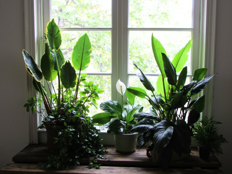 low light houseplants selection