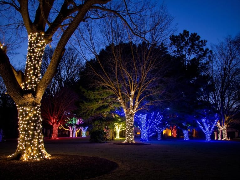 magical outdoor tree lights