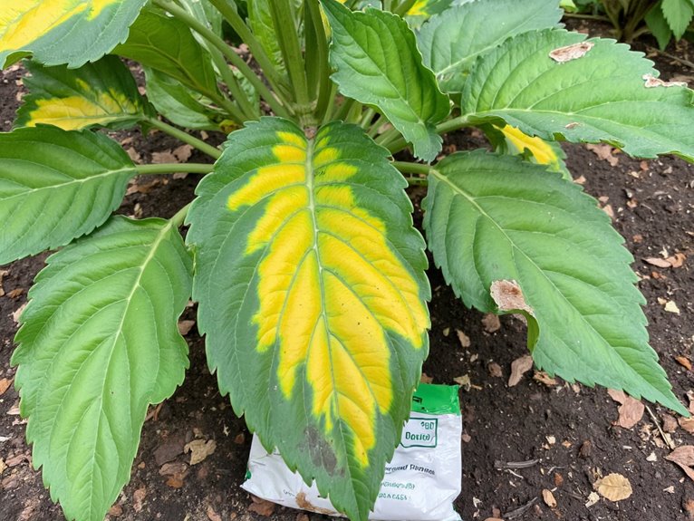 magnesium deficiency leaf symptoms