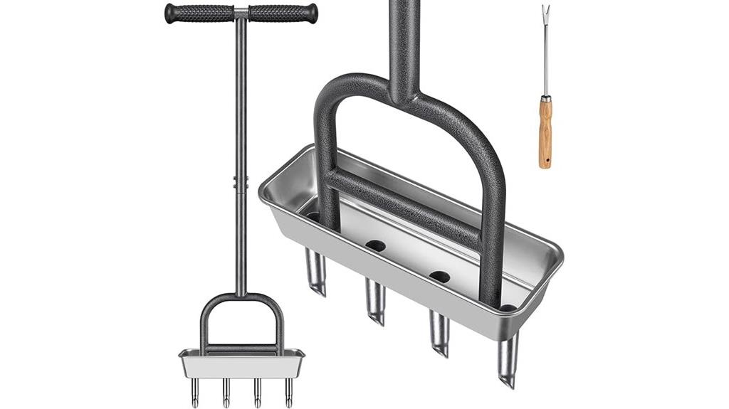 manual lawn aerator tool