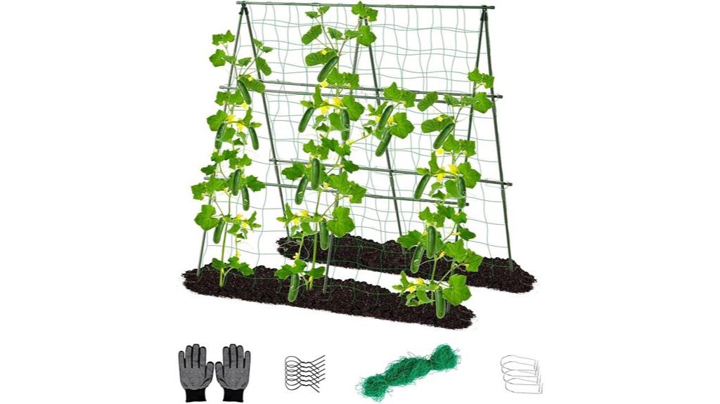 metal a frame garden trellis
