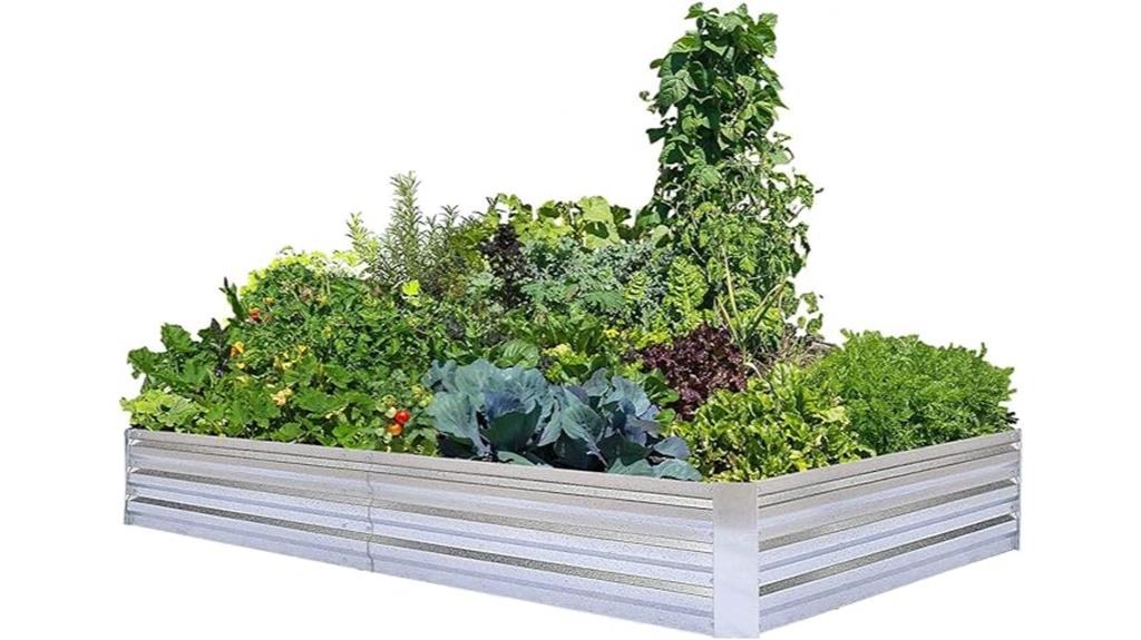 metal vegetable planter box