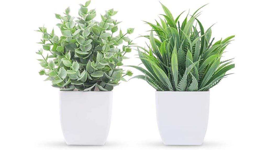 mini artificial potted plants