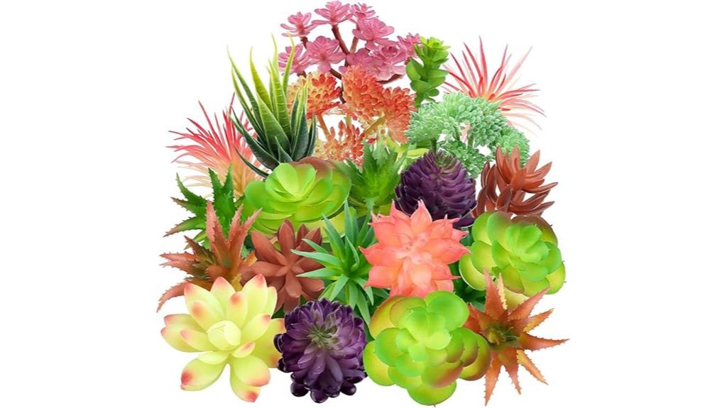 mini fake succulent plants