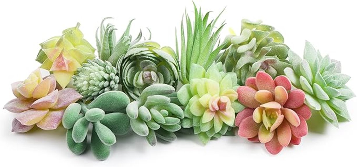 miniature artificial succulent plants