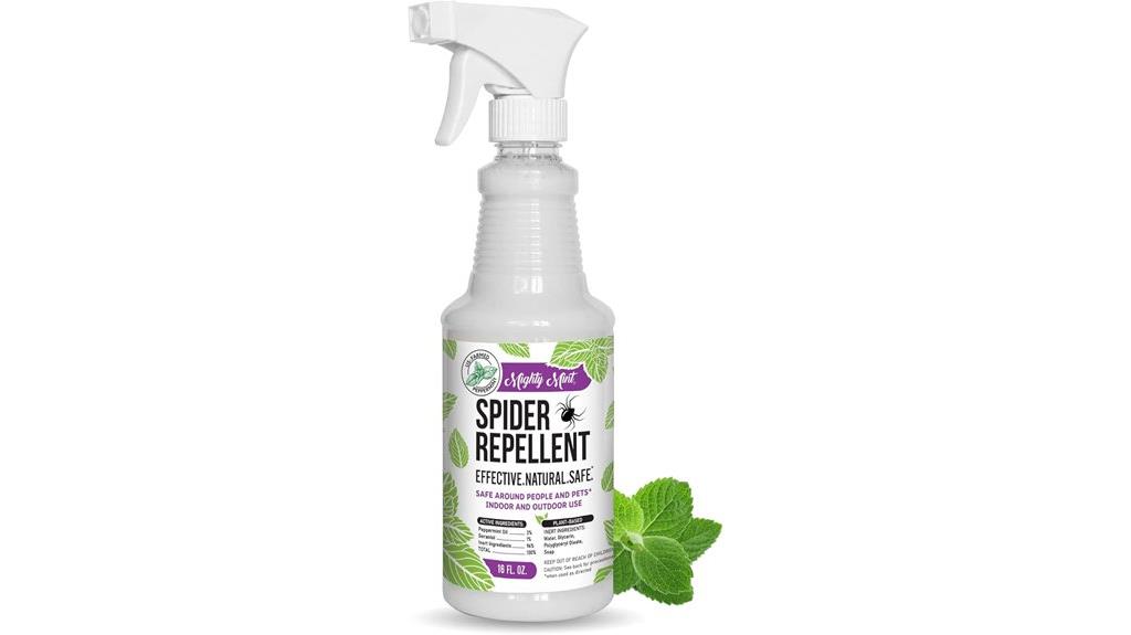 mint oil spider repellent