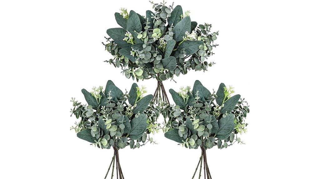 mixed eucalyptus leaves decor