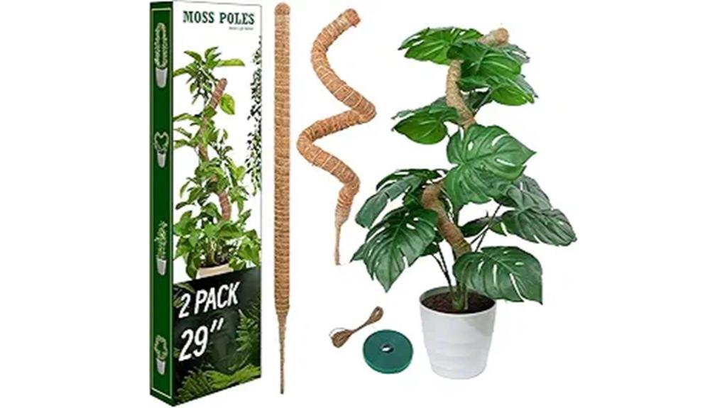moss poles for plant support