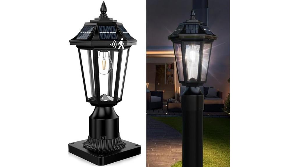 motion sensor solar lamp