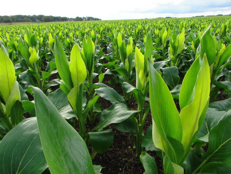 nitrogen deficiency yellowing pattern