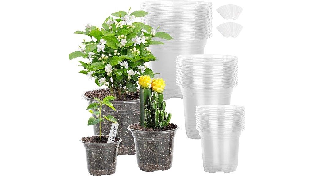 nursery pots and labels