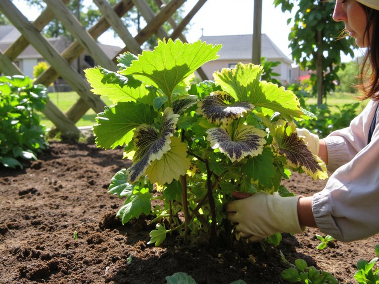 nurturing plants new environment