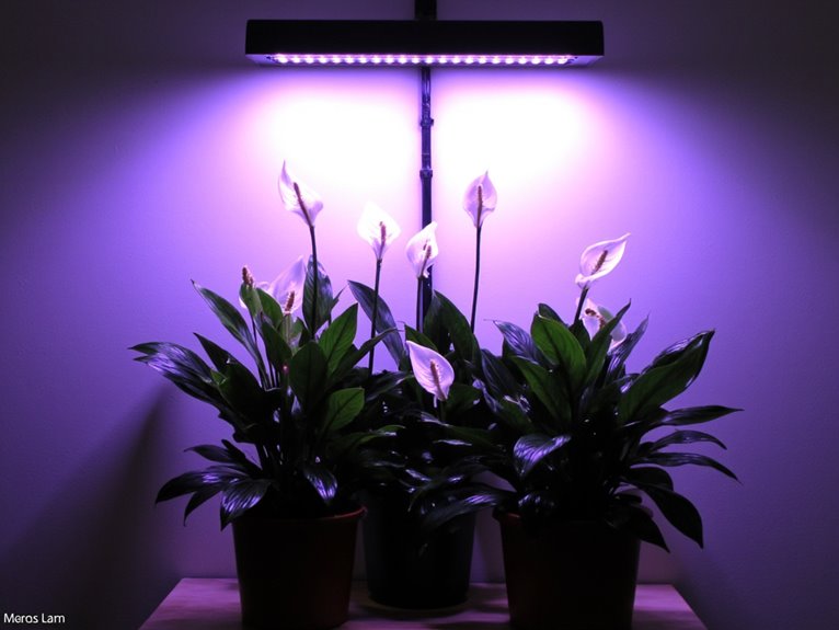 optimal lighting for peace lilies