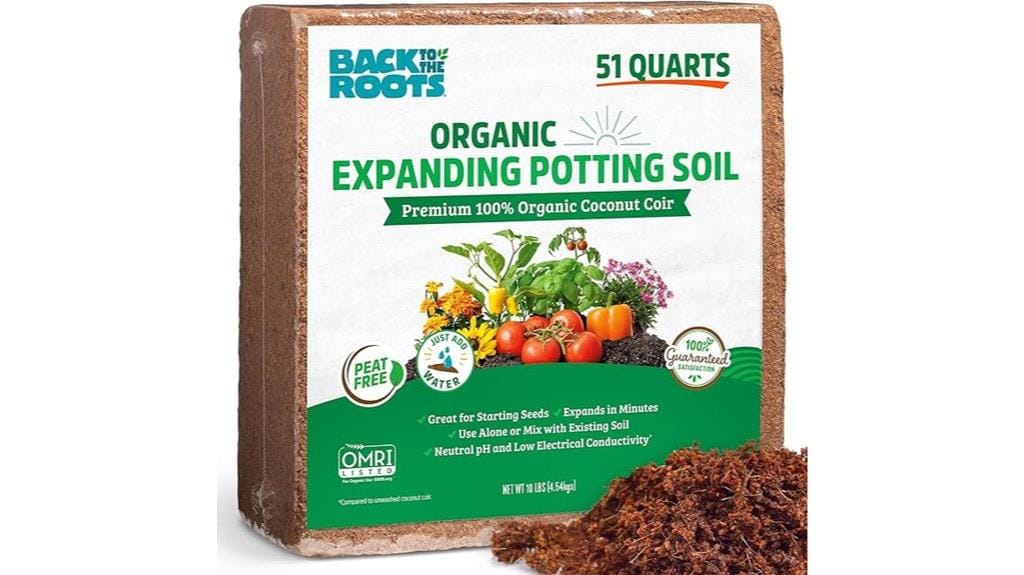 organic coir expanding soil