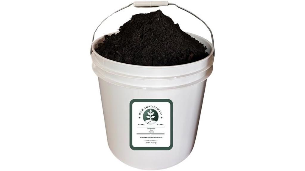 organic cow manure pail