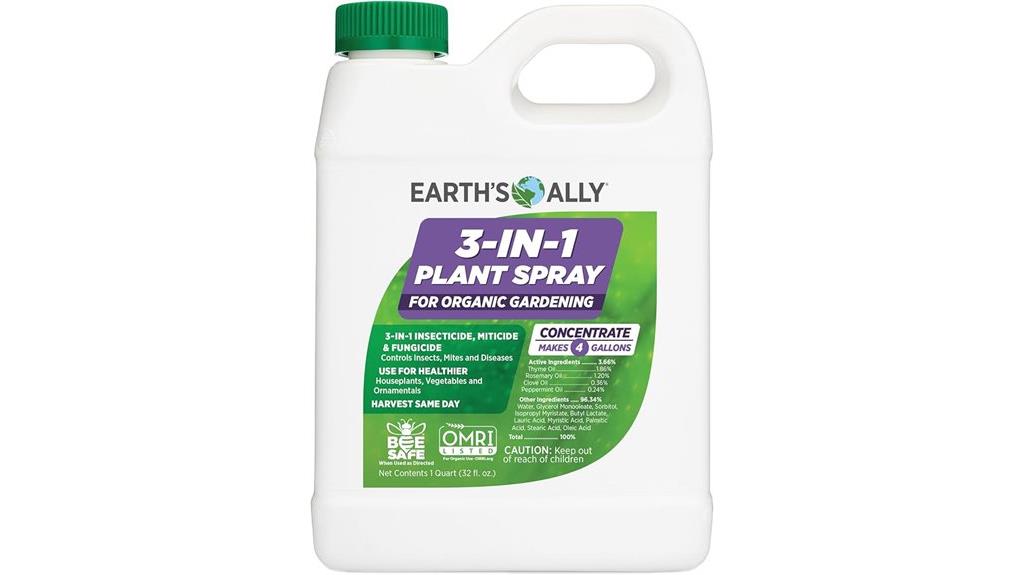 organic gardening plant spray