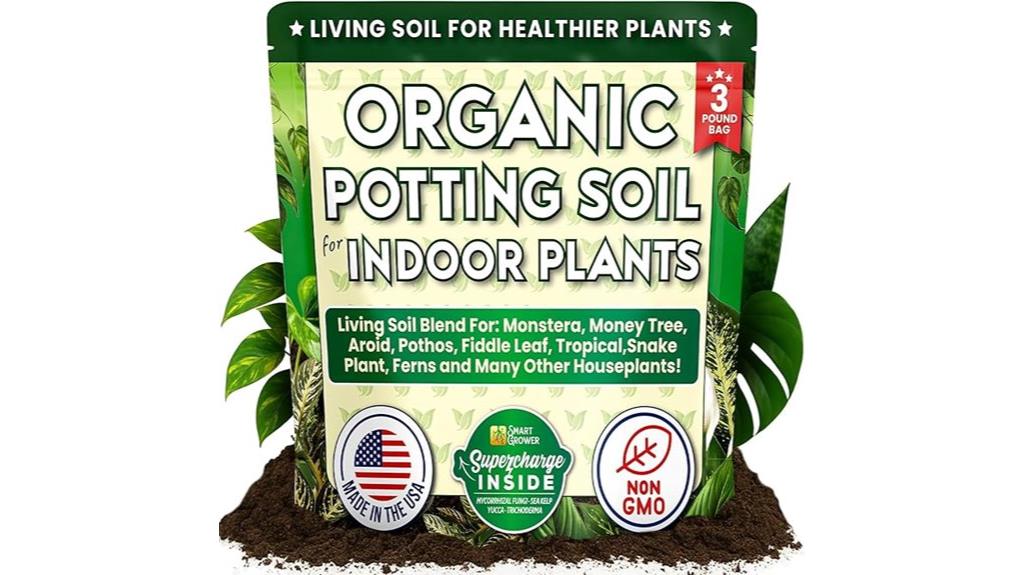 organic potting soil blend