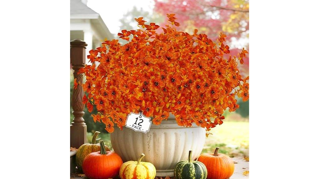 outdoor artificial fall flowers