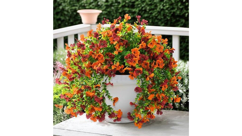 outdoor artificial flower decor