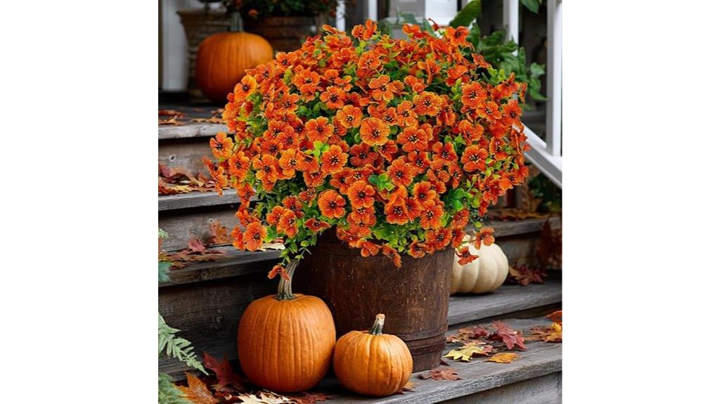 outdoor artificial mum flowers