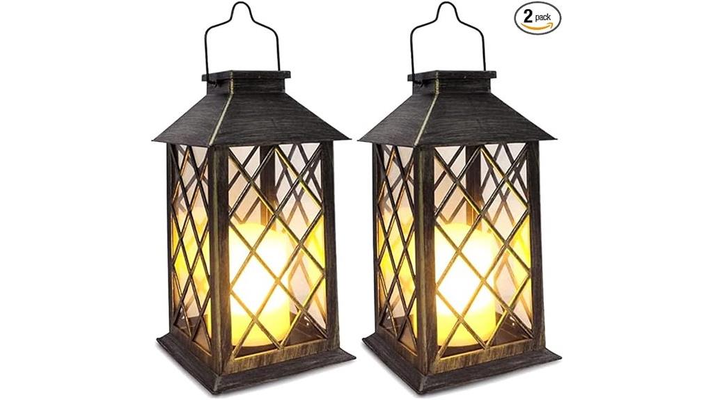 outdoor hanging solar lanterns