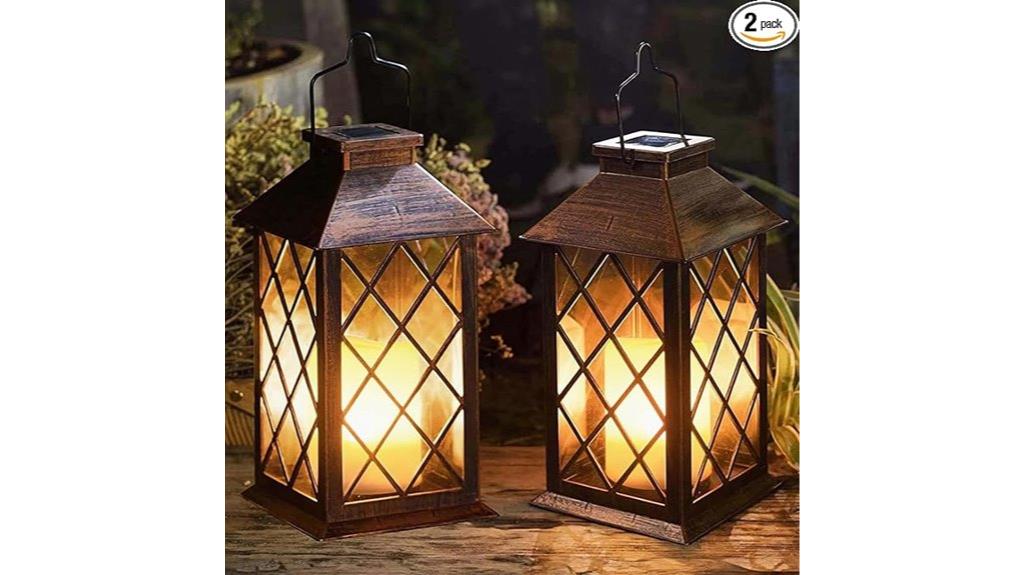 outdoor hanging solar lanterns