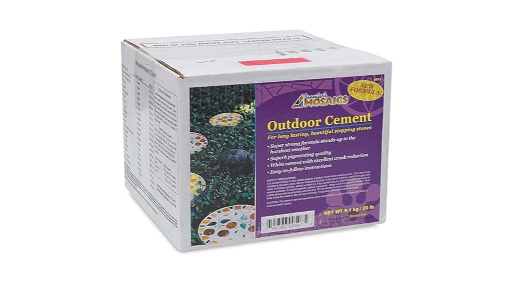 outdoor mosaic stone cement
