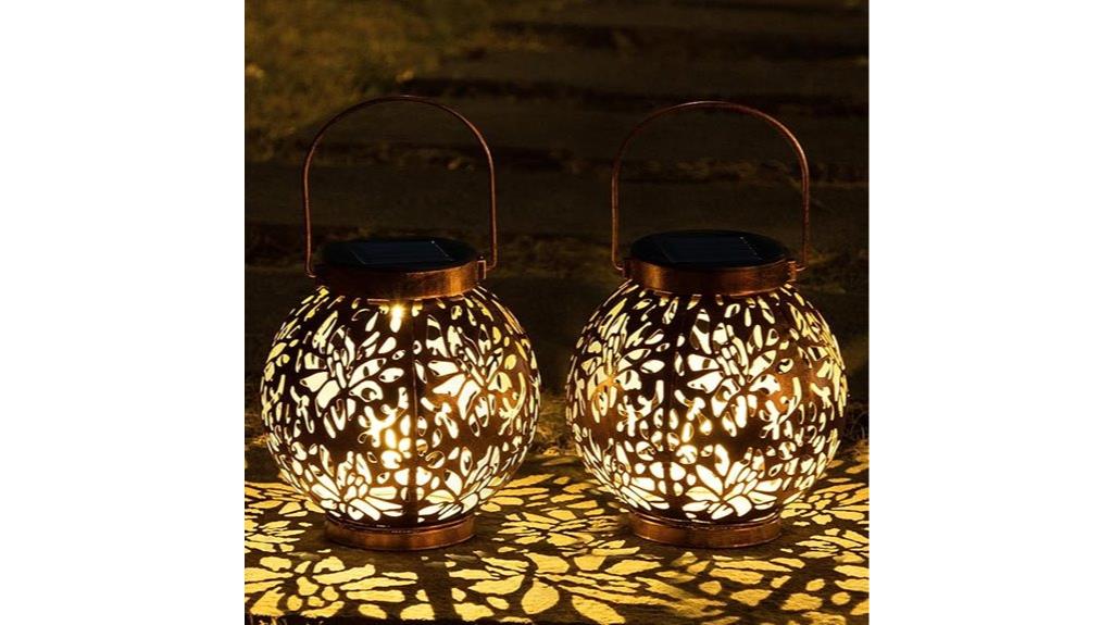 outdoor solar hanging lanterns