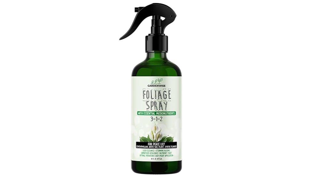 peace lily fertilizer spray