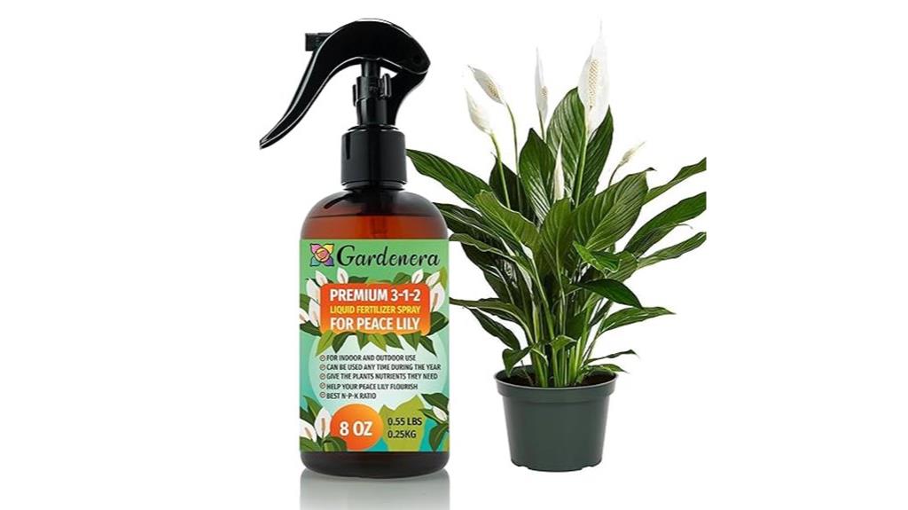 peace lily spray fertilizer