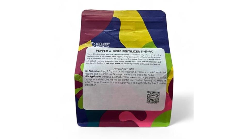 pepper and herb fertilizer