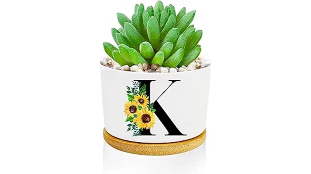personalized ceramic plant pots