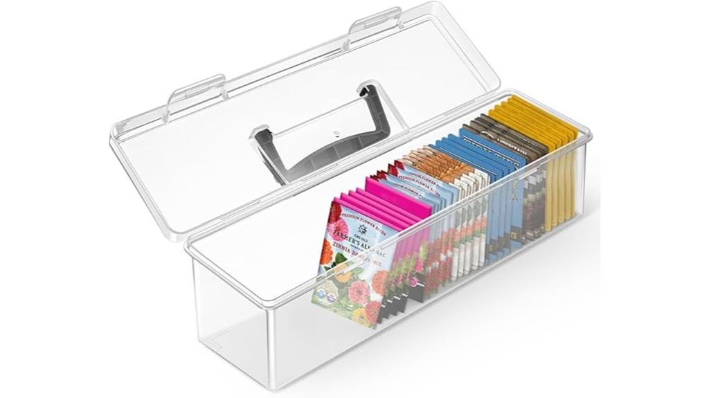 portable plastic seed organizer
