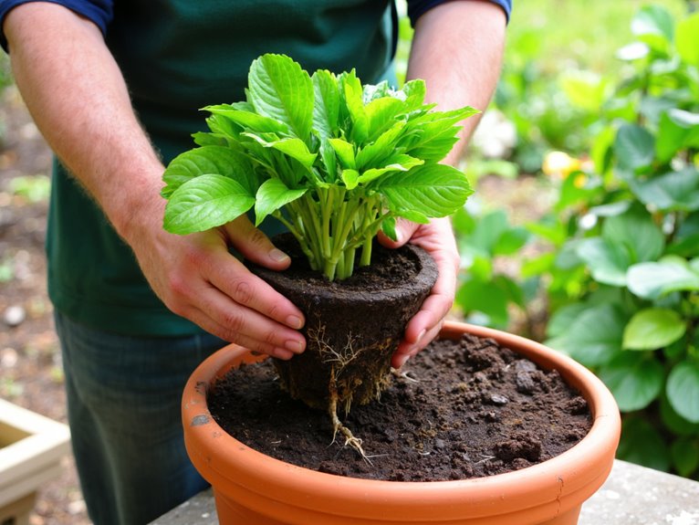 pot selection and soil