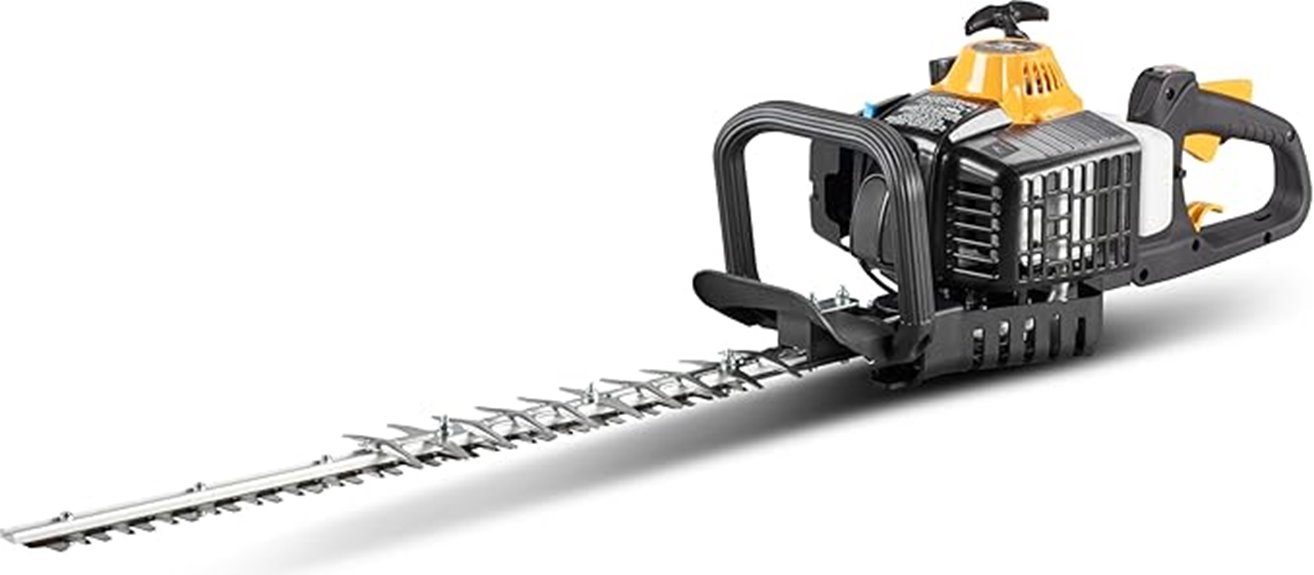 powerful dual sided hedge trimmer